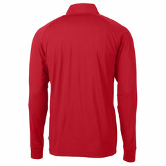 St. Louis Cardinals Cutter & Buck Adapt Eco Knit Stretch Recycled Quarter-Zip Pullover Top - Red Pullover