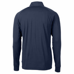 Kansas City Royals Cutter & Buck Adapt Eco Knit Stretch Recycled Quarter-Zip Pullover Top - Navy Pullover