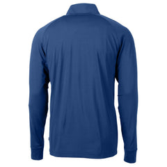 Chicago Cubs Cutter & Buck Adapt Eco Knit Stretch Recycled Quarter-Zip Pullover Top - Royal Pullover