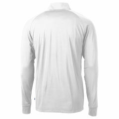 Cincinnati Reds Cutter & Buck Adapt Eco Knit Stretch Recycled Quarter-Zip Pullover Top - White Pullover