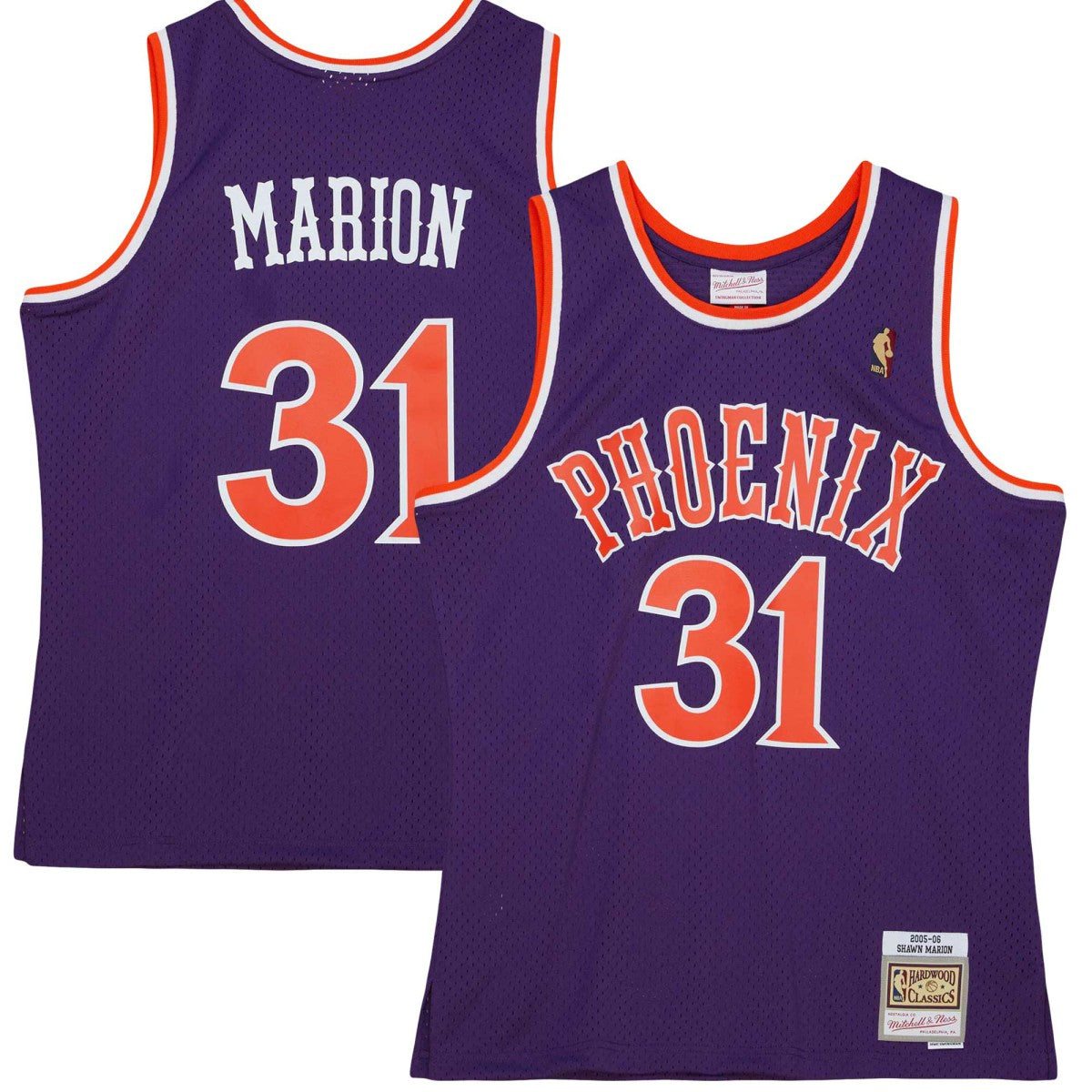 Shawn Marion Phoenix Suns 2005/06 Hardwood Classics Swingman Jersey Purple - Mitchell & Ness
