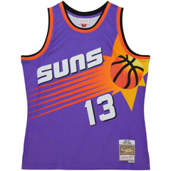Steve Nash Phoenix Suns Hardwood Classics 1996/97 Tropical Swingman Jersey Purple - Mitchell & Ness