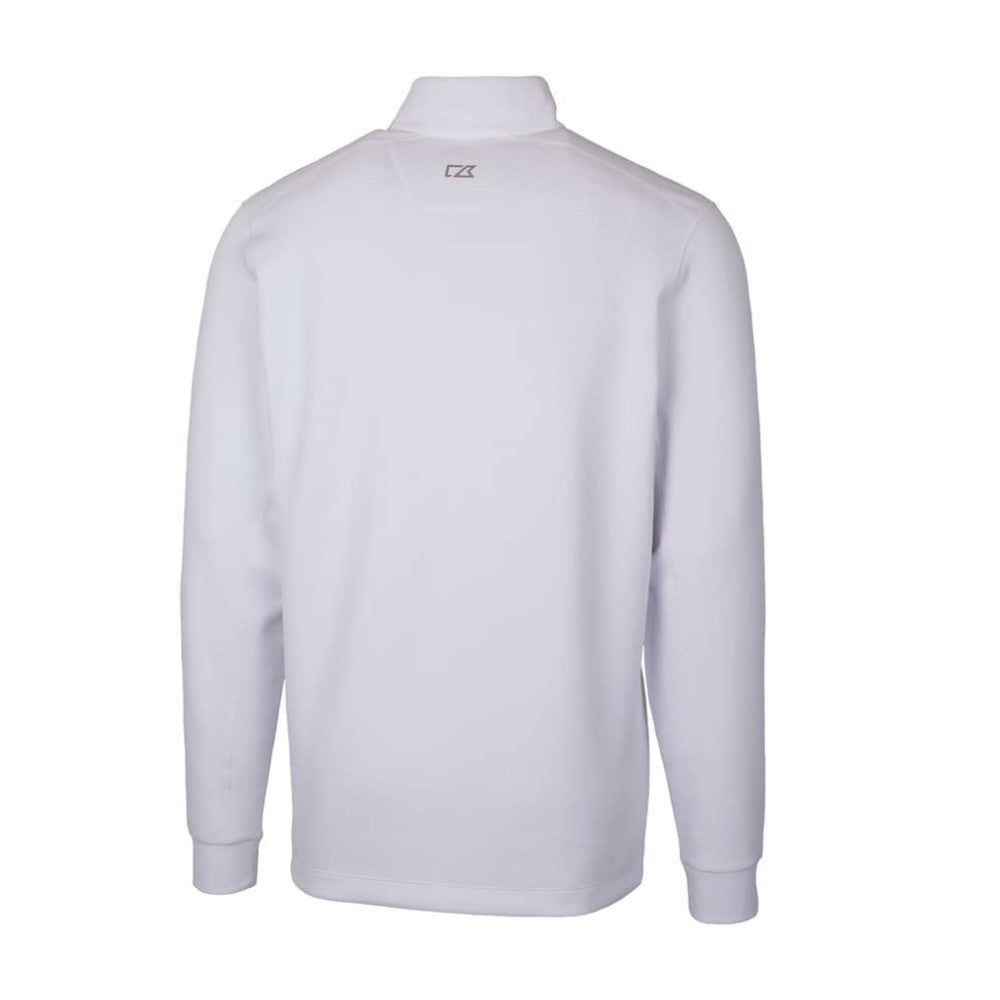 Philadelphia Phillies Cutter & Buck Traverse Stretch Quarter-Zip Pullover Top - White Pullover