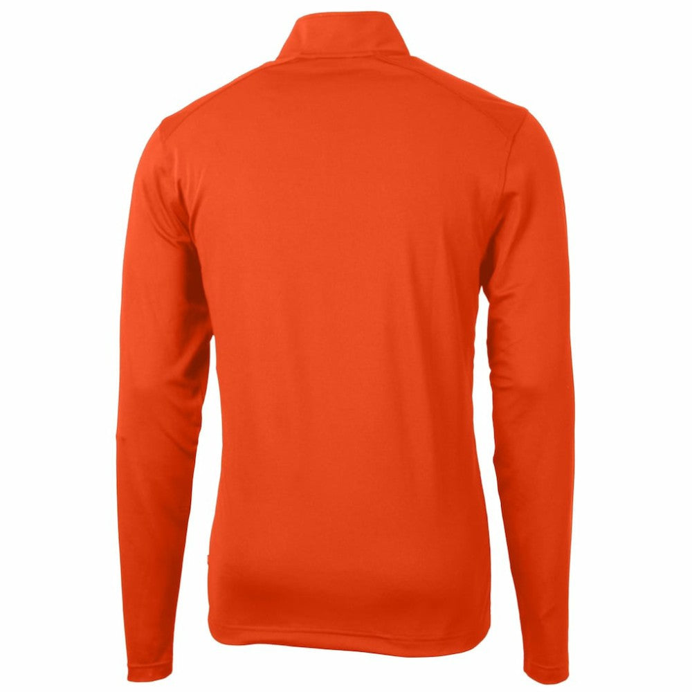 Baltimore Orioles Cutter & Buck Virtue Eco Pique Recycled Quarter-Zip Pullover Top - Orange Pullover