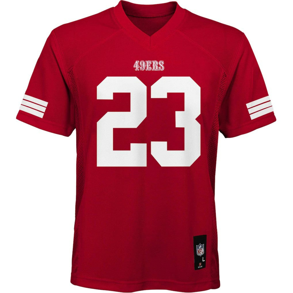 Christian McCaffrey San Francisco 49ers Preschool Replica Player Jersey - Scarlet Jerseys