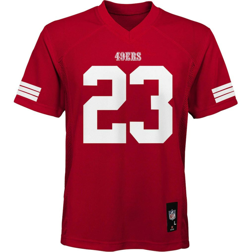 Christian McCaffrey San Francisco 49ers Preschool Replica Player Jersey - Scarlet Jerseys