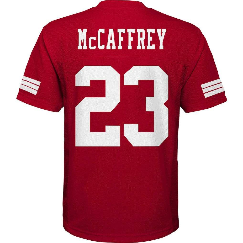Christian McCaffrey San Francisco 49ers Preschool Replica Player Jersey - Scarlet Jerseys