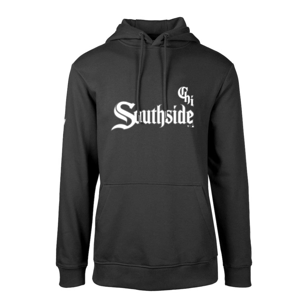 Chicago White Sox Levelwear City Connect Podium Core Logo Pullover Hoodie - Black Hoodies