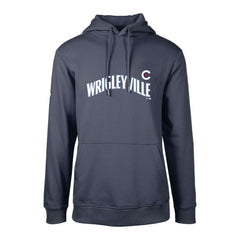 Chicago Cubs Levelwear City Connect Podium Core Logo Pullover Hoodie - Navy Hoodies