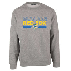 Boston Red Sox Levelwear City Connect Zane No Hitter Pullover Sweatshirt - Heather Gray Pullover