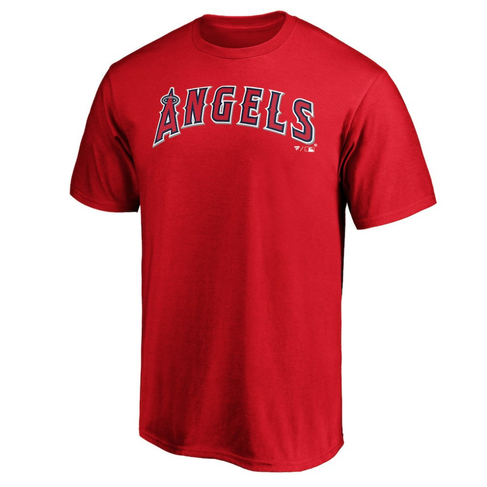Los Angeles Angels Official Team Wordmark T-Shirt - Red T-shirts