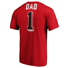 Cincinnati Reds Number One Dad T-Shirt - Red T-shirts