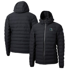 Philadelphia Eagles Cutter & Buck Helmet Mission Ridge Repreve Eco Insulated Puffer Full-Zip Jacket - Black Jackets