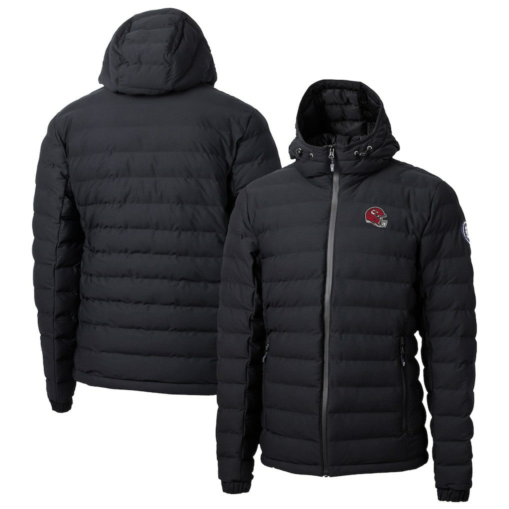Kansas City Chiefs Cutter & Buck Helmet Mission Ridge Repreve Eco Insulated Puffer Full-Zip Jacket - Black Jackets