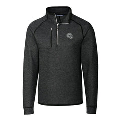 Las Vegas Raiders Cutter & Buck Helmet Mainsail Sweater-Knit Half-Zip Pullover Jacket - Charcoal Pullover