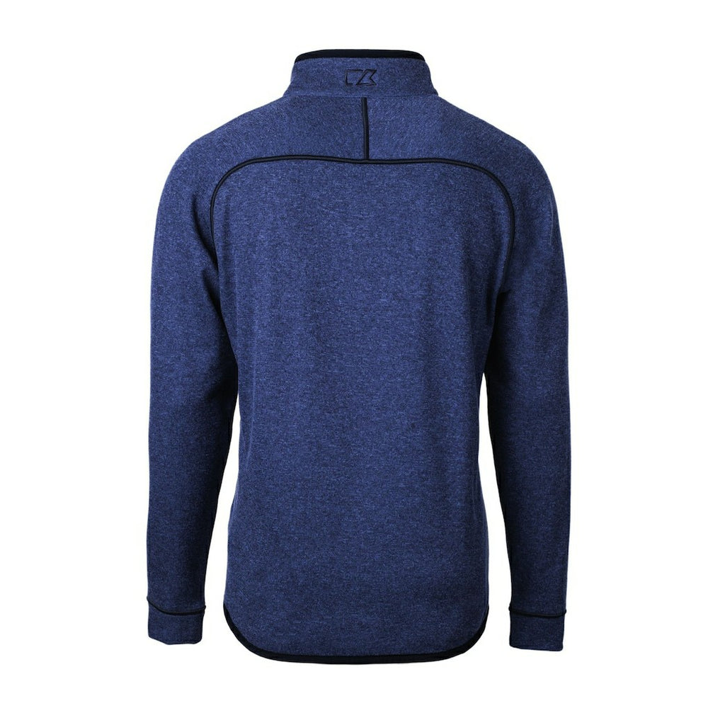 New York Giants Cutter & Buck Helmet Mainsail Sweater-Knit Half-Zip Pullover Jacket - Blue Pullover