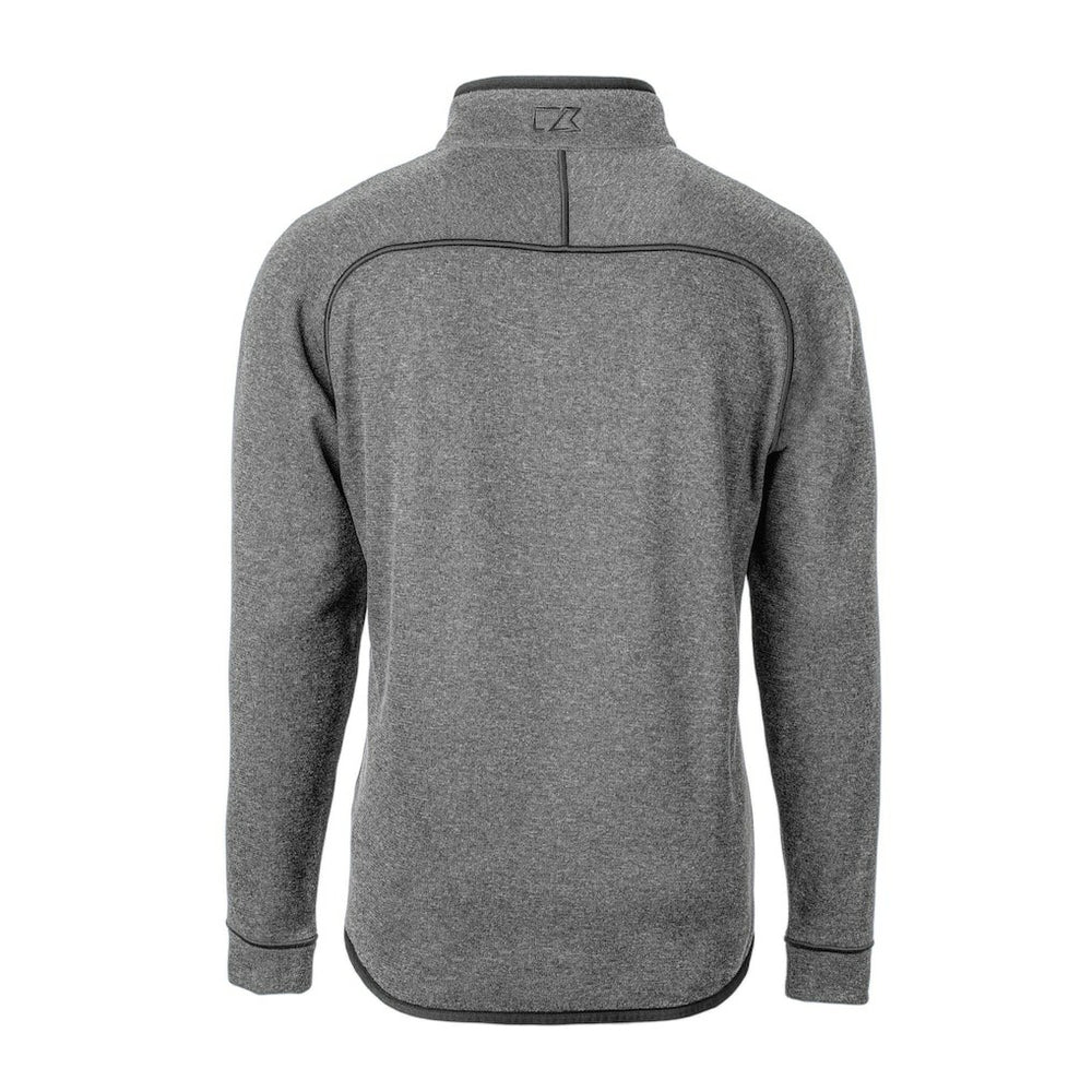 New York Giants Cutter & Buck Helmet Mainsail Sweater-Knit Half-Zip Pullover Jacket - Silver Pullover