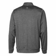 Detroit Lions Cutter & Buck Helmet Stealth Heathered Quarter-Zip Pullover Top - Gray Pullover