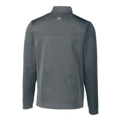 Cincinnati Bengals Cutter & Buck Traverse Stripe Stretch Quarter-Zip Pullover Top - Gray Pullover