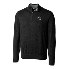 Pittsburgh Steelers Cutter & Buck Helmet Lakemont Tri-Blend Quarter-Zip Pullover Sweater - Black Pullover