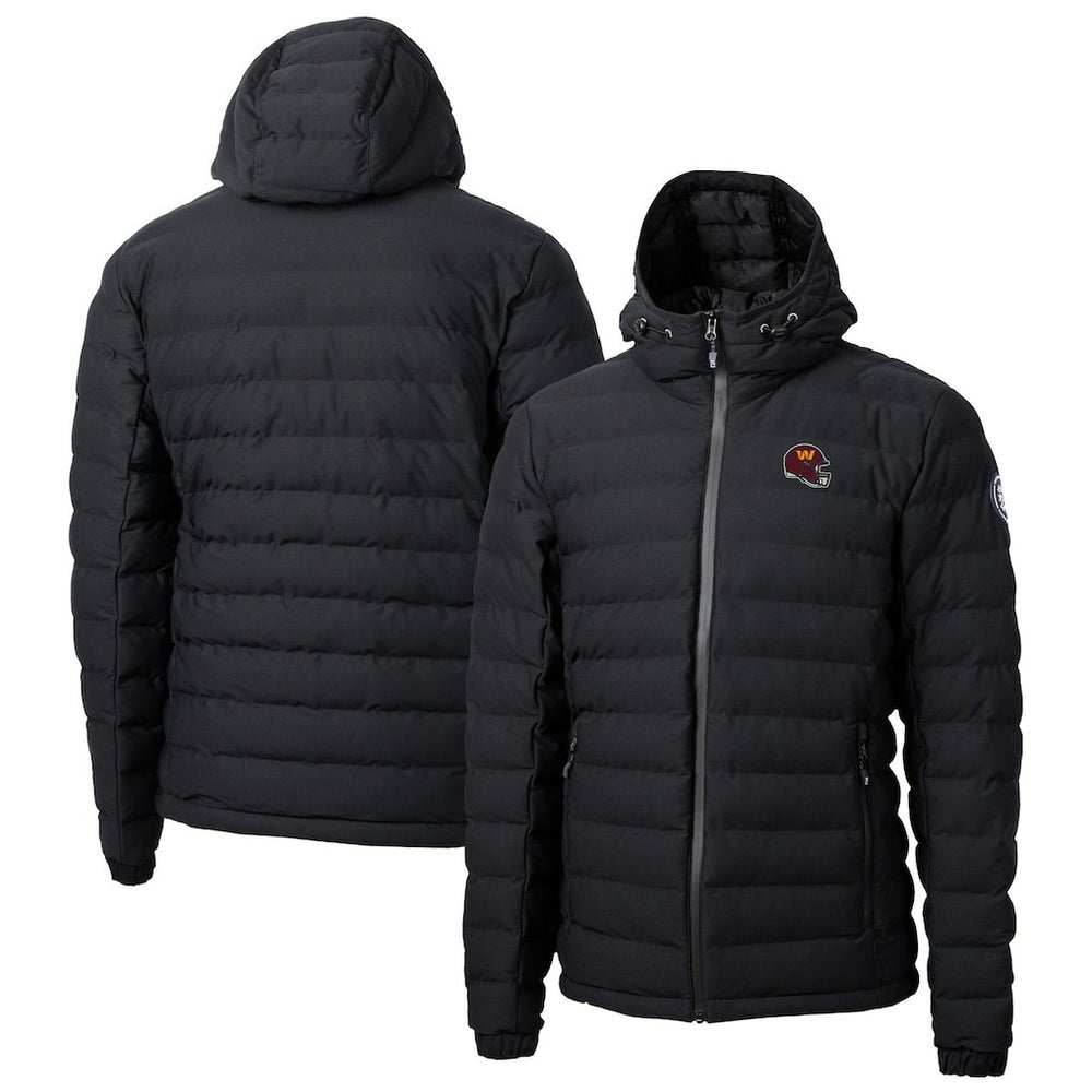 Washington Commanders Cutter & Buck Helmet Mission Ridge Repreve Eco Insulated Puffer Full-Zip Jacket - Black Jackets