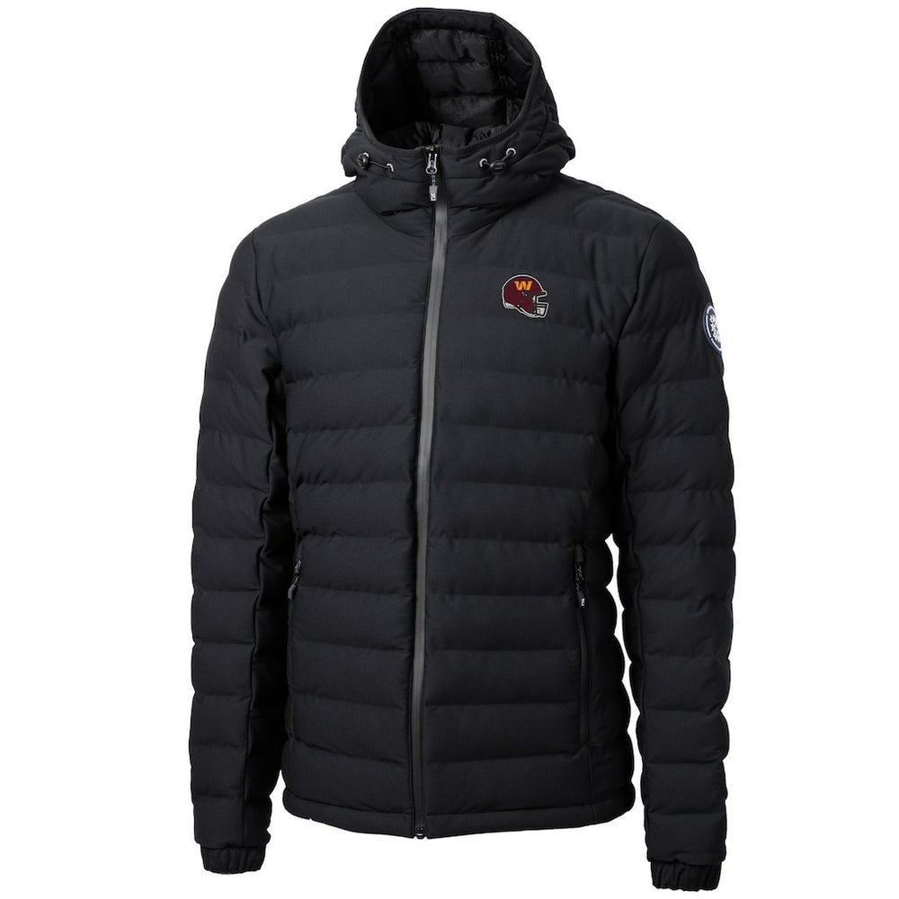 Washington Commanders Cutter & Buck Helmet Mission Ridge Repreve Eco Insulated Puffer Full-Zip Jacket - Black Jackets