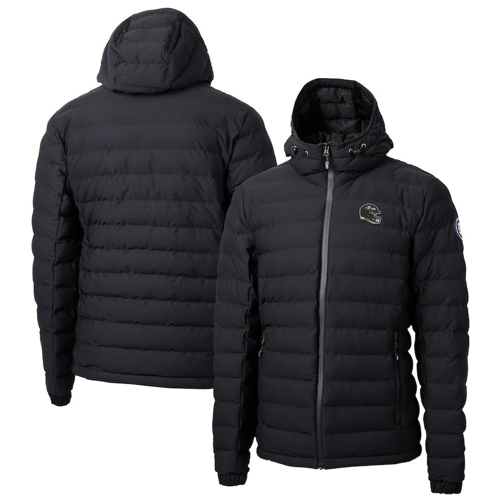 Baltimore Ravens Cutter & Buck Helmet Mission Ridge Repreve Eco Insulated Puffer Full-Zip Jacket - Black Jackets