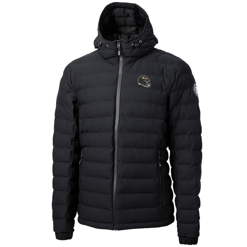 Baltimore Ravens Cutter & Buck Helmet Mission Ridge Repreve Eco Insulated Puffer Full-Zip Jacket - Black Jackets