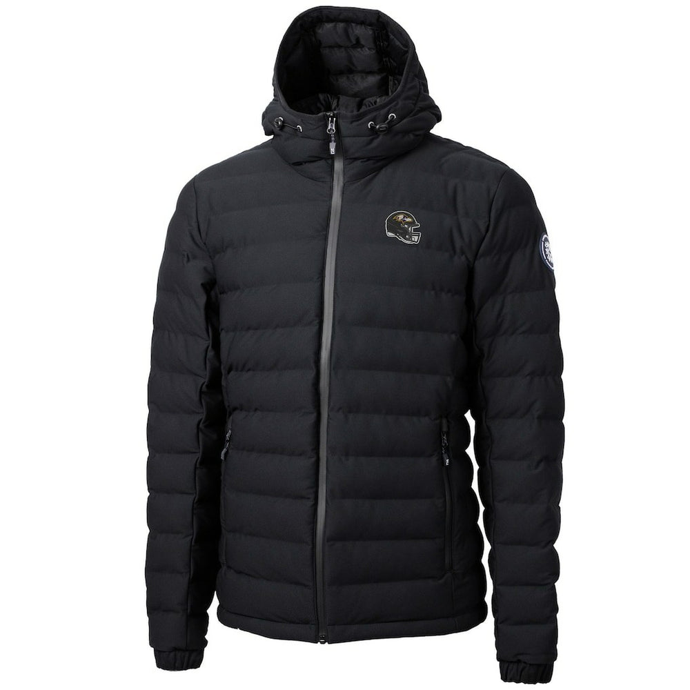 Baltimore Ravens Cutter & Buck Helmet Mission Ridge Repreve Eco Insulated Puffer Full-Zip Jacket - Black Jackets