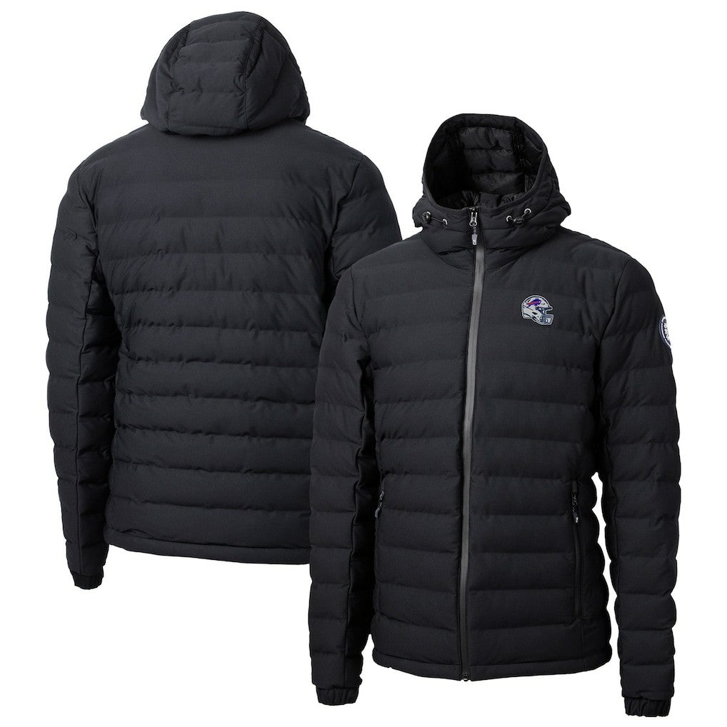 Buffalo Bills Cutter & Buck Helmet Mission Ridge Repreve Eco Insulated Puffer Full-Zip Jacket - Black Jackets