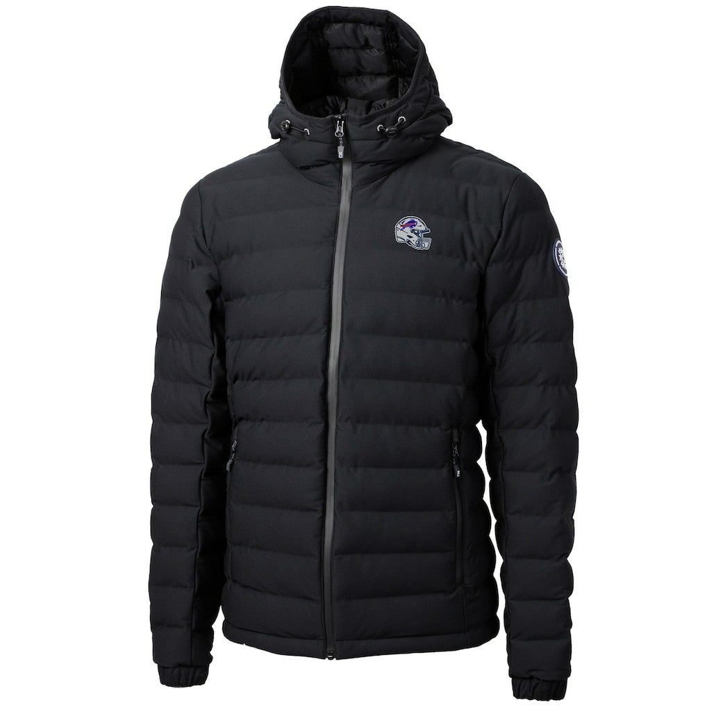 Buffalo Bills Cutter & Buck Helmet Mission Ridge Repreve Eco Insulated Puffer Full-Zip Jacket - Black Jackets