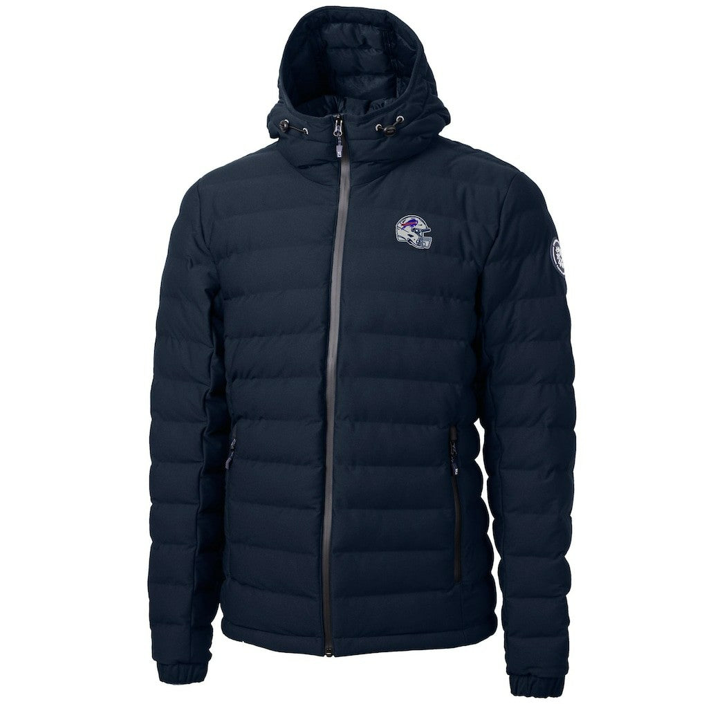 Buffalo Bills Cutter & Buck Helmet Mission Ridge Repreve Eco Insulated Puffer Full-Zip Jacket - Navy Jackets