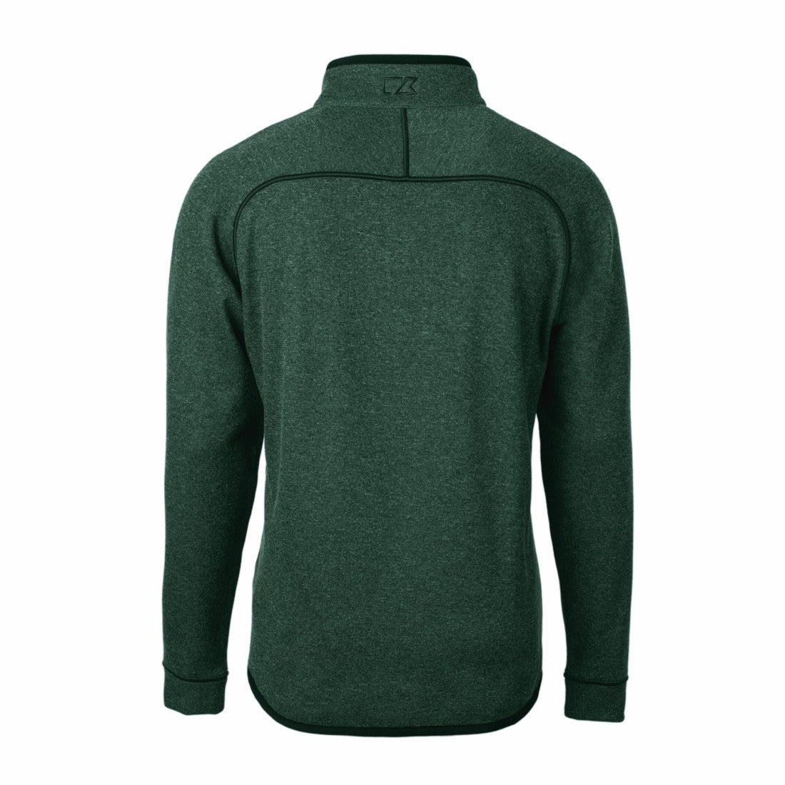 Green Bay Packers Cutter & Buck Helmet Mainsail Sweater-Knit Half-Zip Pullover Jacket - Hunter Green Pullover