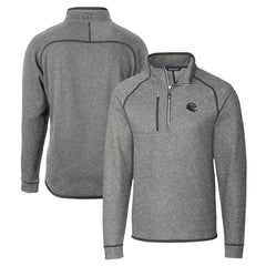 Baltimore Ravens Cutter & Buck Helmet Mainsail Sweater-Knit Half-Zip Pullover Jacket - Silver Pullover
