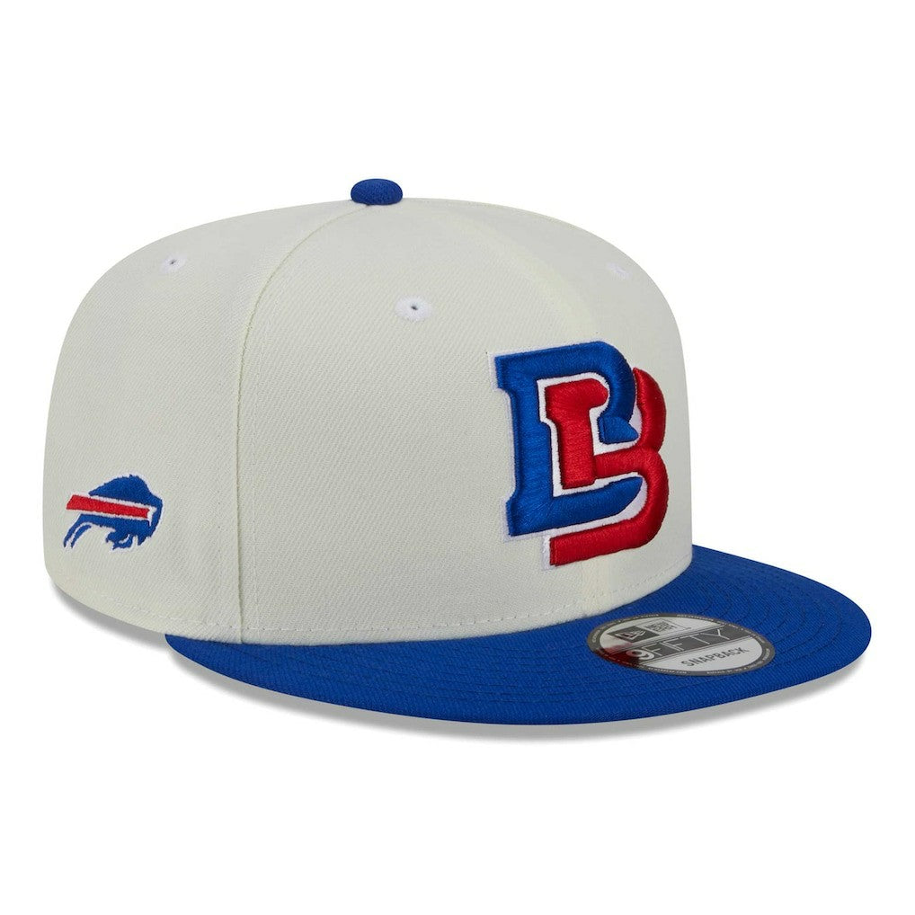 Buffalo Bills New Era City Originals 9FIFTY Snapback Hat - Cream/Royal Hats