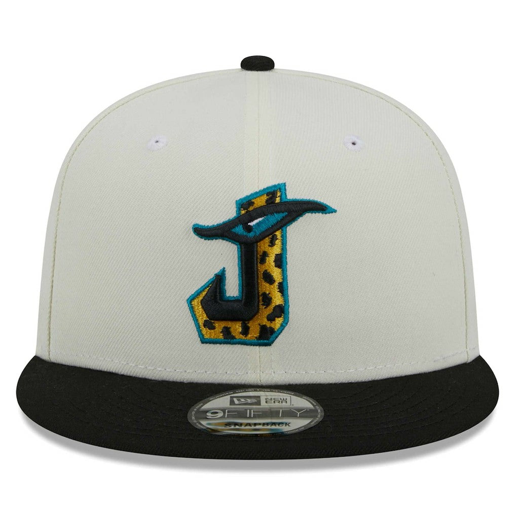 Jacksonville Jaguars New Era City Originals 9FIFTY Snapback Hat - Cream/Black Hats