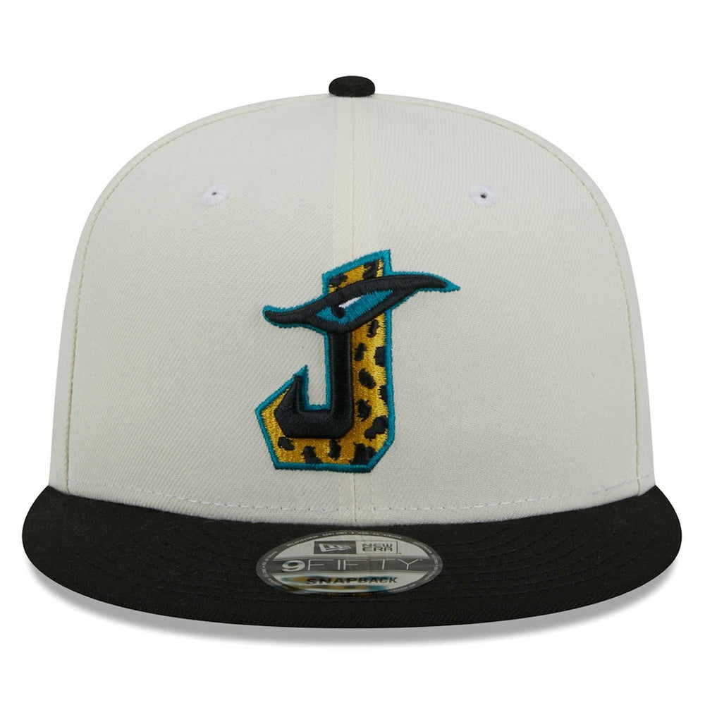 Jacksonville Jaguars New Era City Originals 9FIFTY Snapback Hat - Cream/Black Hats