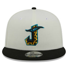 Jacksonville Jaguars New Era City Originals 9FIFTY Snapback Hat - Cream/Black Hats