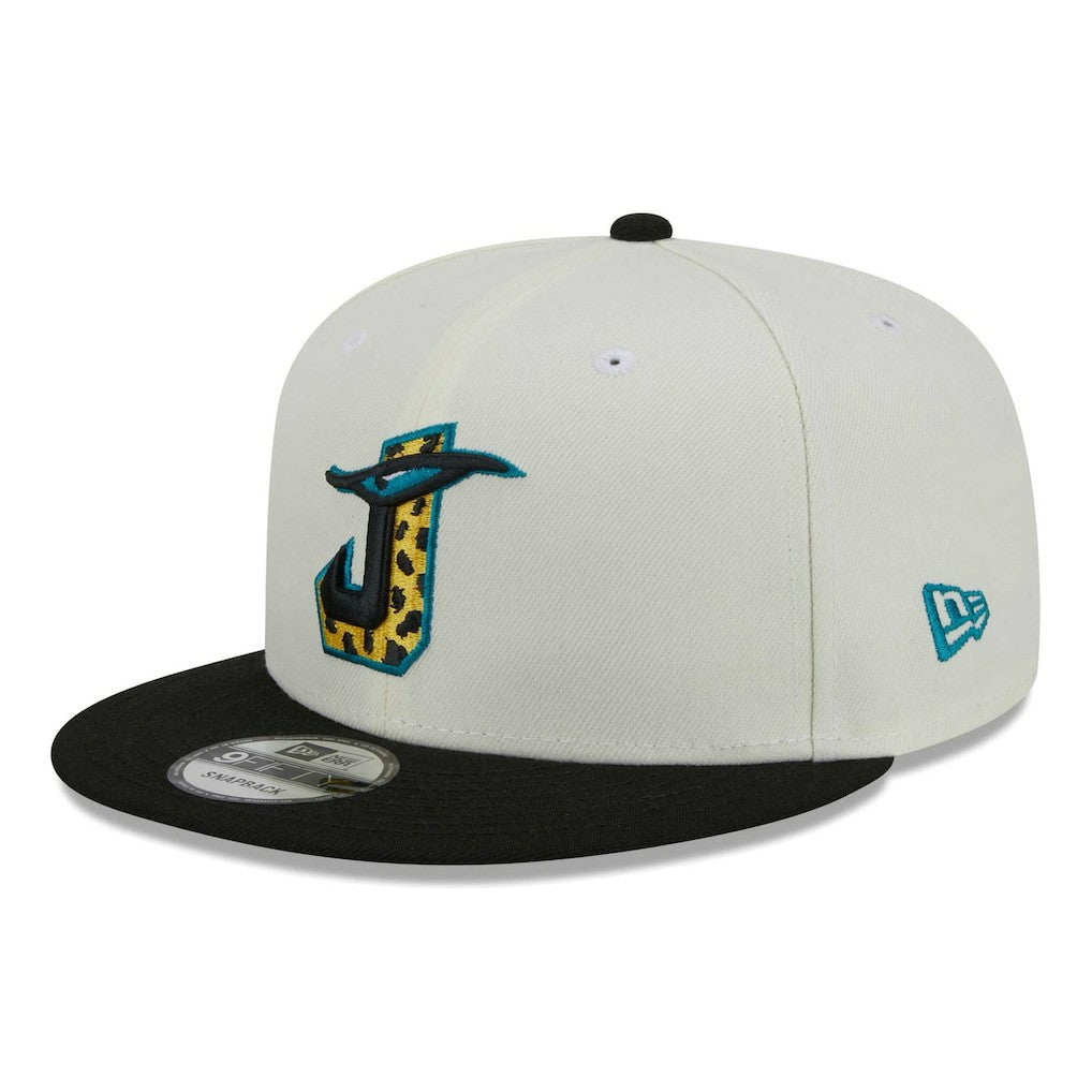 Jacksonville Jaguars New Era City Originals 9FIFTY Snapback Hat - Cream/Black Hats
