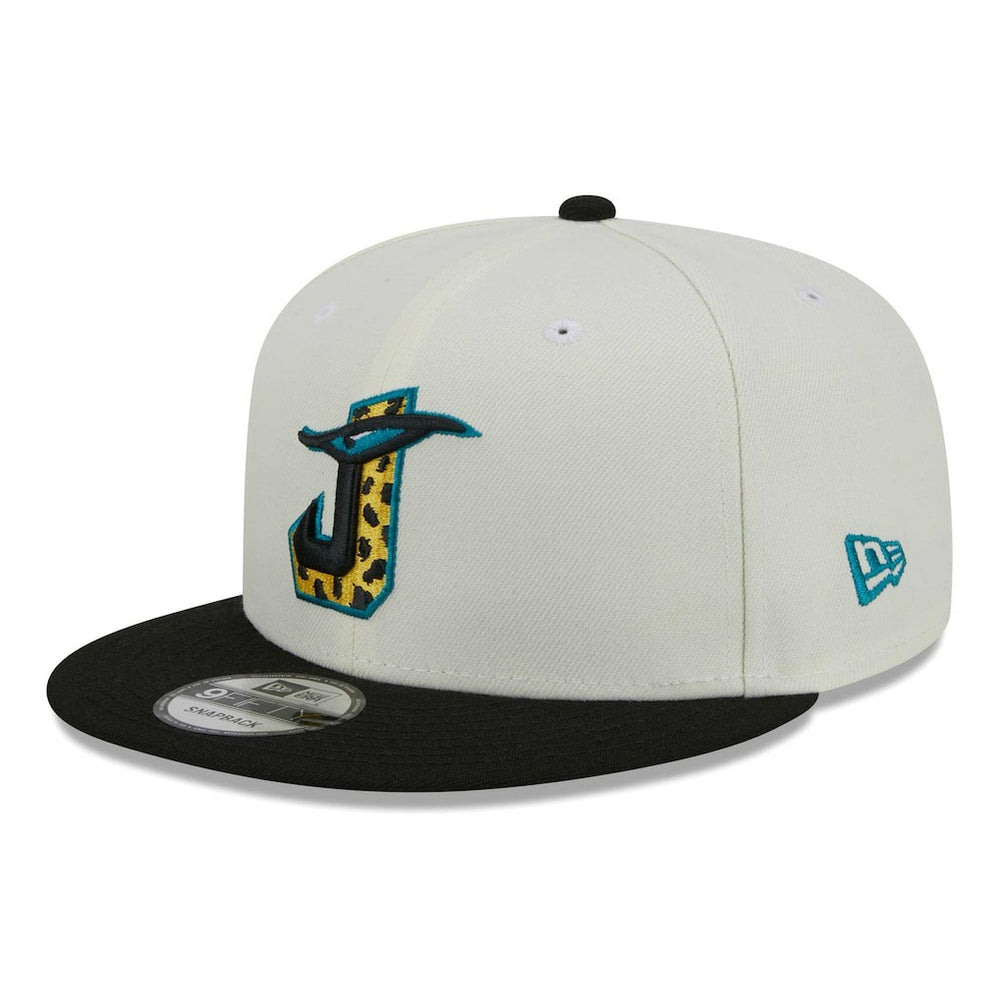 Jacksonville Jaguars New Era City Originals 9FIFTY Snapback Hat - Cream/Black Hats