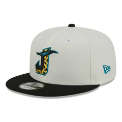 Jacksonville Jaguars New Era City Originals 9FIFTY Snapback Hat - Cream/Black Hats