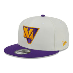 Minnesota Vikings New Era City Originals 9FIFTY Snapback Hat - Cream/Purple Hats