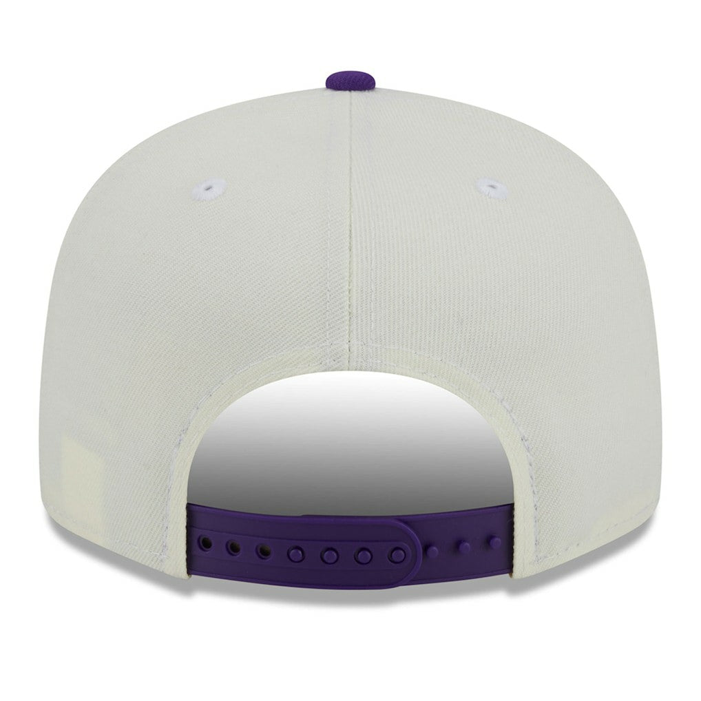 Minnesota Vikings New Era City Originals 9FIFTY Snapback Hat - Cream/Purple Hats