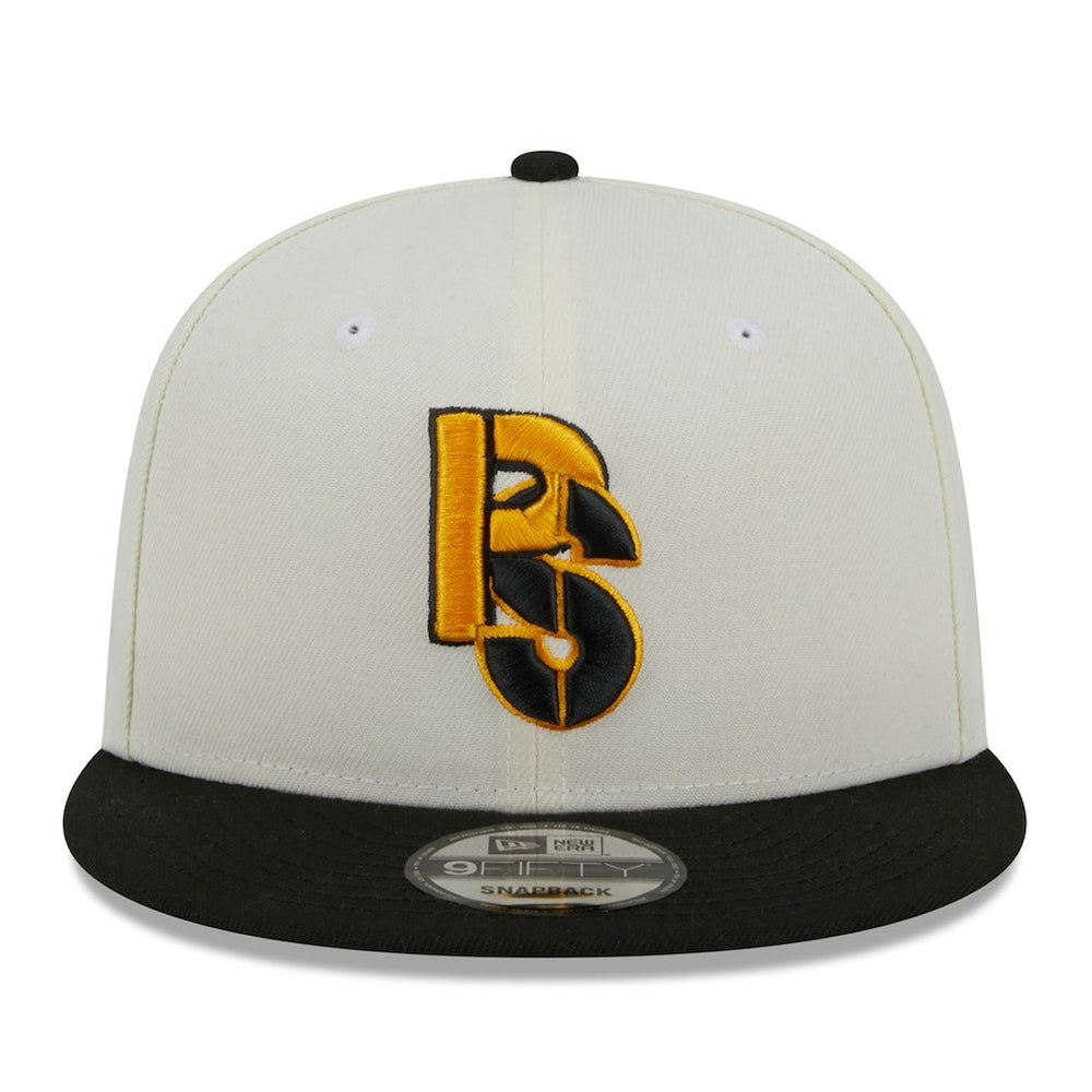 Pittsburgh Steelers New Era City Originals 9FIFTY Snapback Hat - Cream/Black Hats