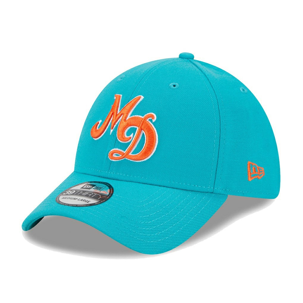 Miami Dolphins New Era City Originals 39THIRTY Flex Hat - Aqua Hats