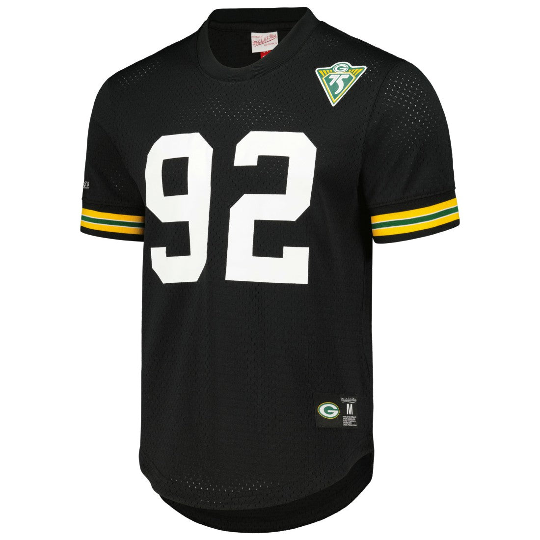 Reggie White Green Bay Packers Retired Player Name and Number Mesh Top - Black Tops