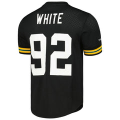 Reggie White Green Bay Packers Retired Player Name and Number Mesh Top - Black Tops