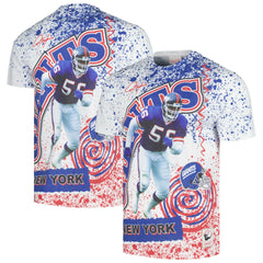 New York Giants Retired Player Name & Number Burst T-Shirt - White T-shirts