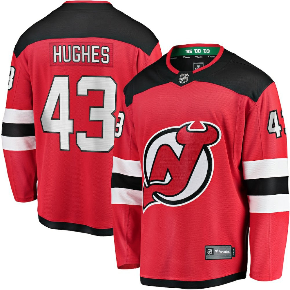 Luke Hughes New Jersey Devils Fanatics Home Breakaway Player Jersey - Red | US 200094649