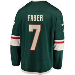 Brock Faber Minnesota Wild Fanatics Home Breakaway Player Jersey - Green | US 200094671